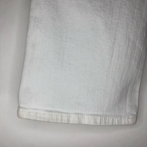 EDDIE BAUER straight leg white denim white jeans 6 - Picture 10 of 11